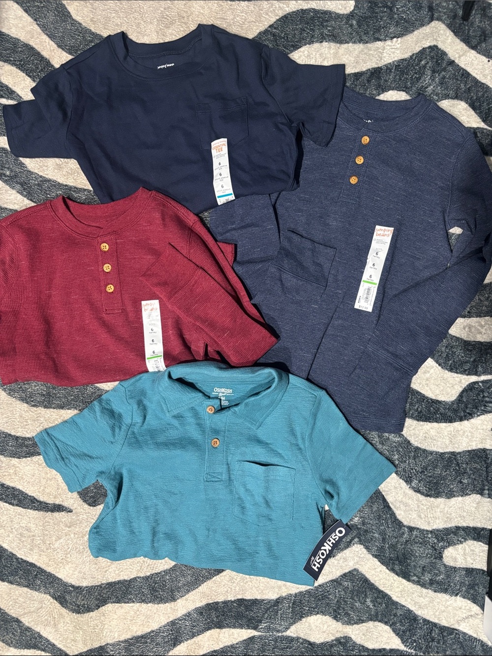 OshKosh B'gosh /Jumping Beans Multi-Color tees and long sleeves